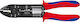 Knipex Πρέσα Ακροδεκτών Διατομής 0.5-6mm² με Απογυμνωτή (Μήκος 240mm)