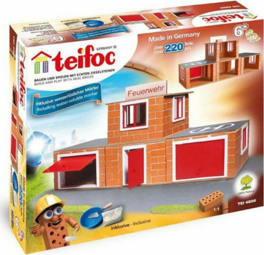 Teifoc Παιχνίδι Κατασκευών Χτίζοντας Πυροσβευστική για Παιδιά 6+ Ετών