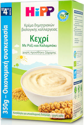 Hipp Babycreme Δημητριακών Κεχρί με Ρύζι & Καλαμπόκι 4m+m+ 350gr