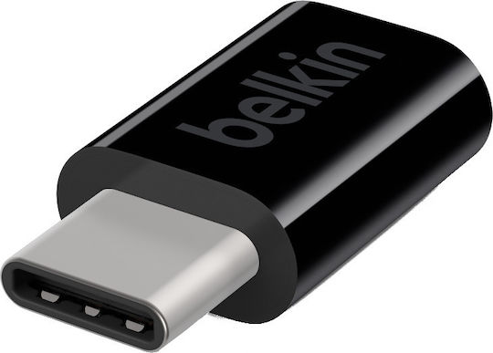 Belkin Μετατροπέας USB-C male σε micro USB female 1τμχ F2CU058btBLK