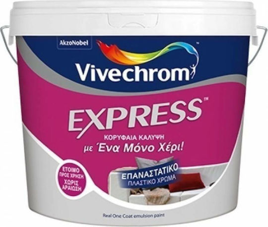 Vivechrom Express Plastic Paint for Interior Use White 7lt