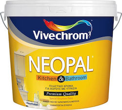 Vivechrom Neopal Kitchen & Bathroom Πλαστικό Χρώμα Αντιμουχλικό Οικολογικό για Εσωτερική Χρήση 750ml Vivechrom Neopal Kitchen & Bathroom Πλαστικό Χρώμα Αντιμουχλικό Οικολογικό για Εσωτερική Χρήση 750ml