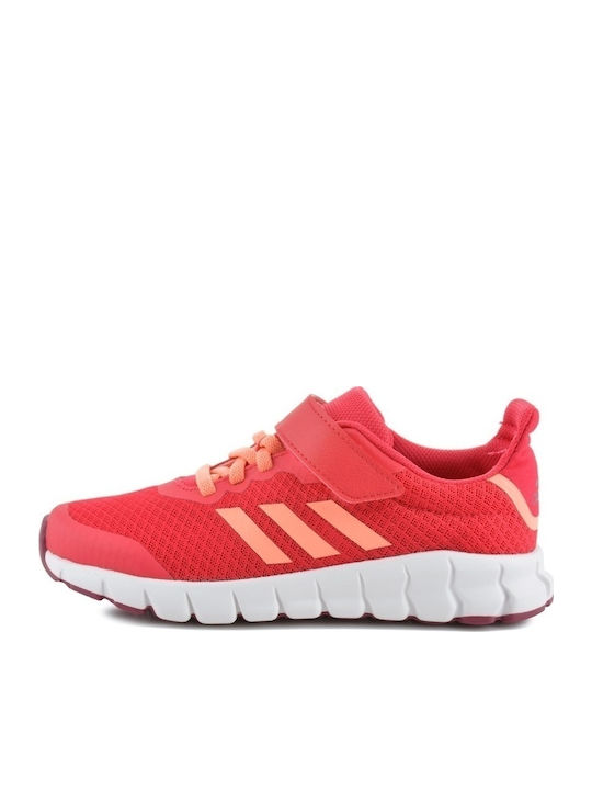 adidas RapidaFlex El K Kids Sports Shoes Running with Hoop & Loop Closure Fuchsia