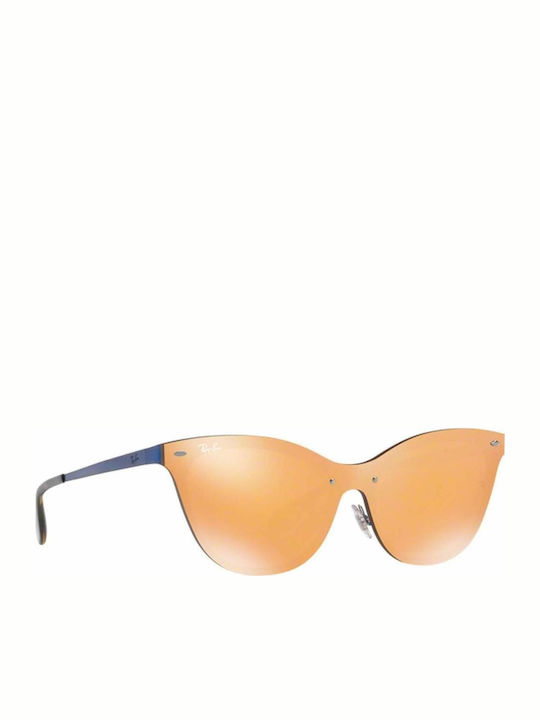 Ray Ban Blaze Cat Eye Women's Sunglasses with Orange Frame RB3580N 90377J