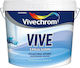 Vivechrom Vive Emulsion Plastik Farbe für Innenbereich Verwendung Weiß 750ml