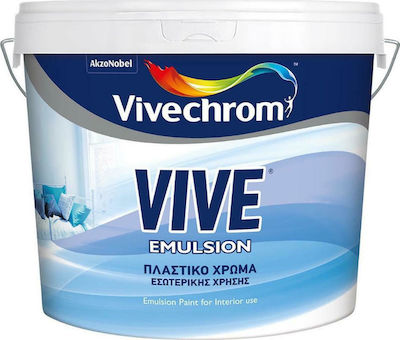 Vivechrom Vive Emulsion Plastic Paint for Interior Use White 750ml