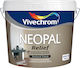 Vivechrom Neopal Relief Plastic Relief Paint for Interior and Exterior Use White 5lt