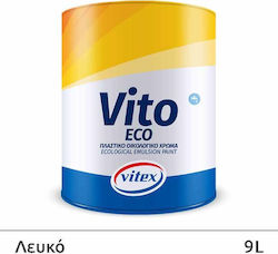 Vitex Vito Eco Πλαστικό Χρώμα Οικολογικό για Εσωτερική Χρήση 9lt