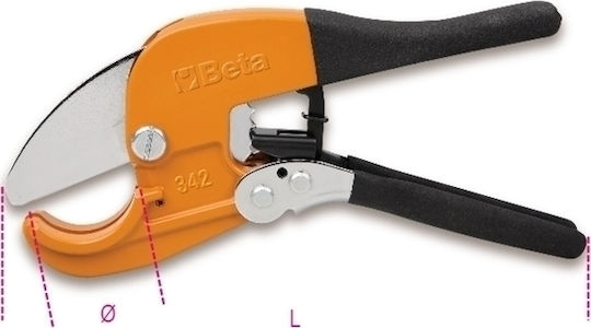 Beta Foarfecă de tăiat țevi Foarfecă 342 Tăietor cu clichet pentru țevi din plastic 003420030