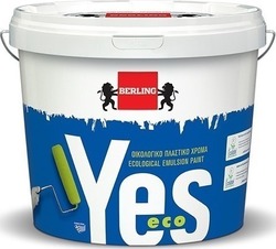 Berling Yes Eco Plastic Ecological Paint for Interior Use White 3lt