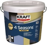 Kraft 4 Seasons Elastic Plastic Anti-Mildew Acrilyc Paint for Exterior Use White 10lt