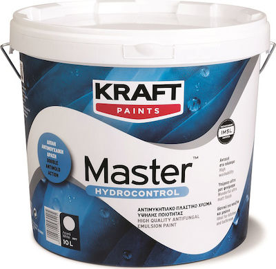 Kraft Master Hydrocontrol Πλαστικό Χρώμα Αντιμουχλικό για Εσωτερική Χρήση 3lt