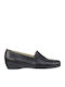 Boxer Leather Women's Loafers in Black Color