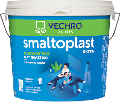 Vechro Smaltoplast Extra Plastic Ecological Paint for Interior Use White 10lt