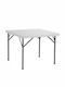 Blow Catering Outdoor Foldable Table with Plastic Surface and Metal Frame White 86x86x74cm