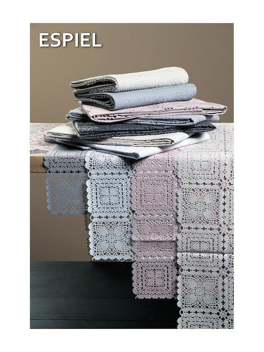 Espiel Runner with Lace Beige 50x180cm