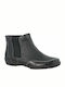 Suave 8025 Leather Women's Chelsea Boots Black