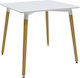 Natali Table Kitchen Wooden White 80x80x73cm