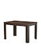 DT Tisch Speisesaal Ausziehbar Holz Wenge 120(+33)x80x75cm