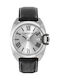 Cerruti Ανδρικό Ρολόι 44mm Μπαταρίας με Μαύρο Δερμάτινο Λουράκι