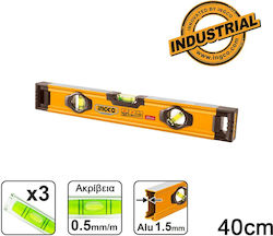 Ingco HSL08040 Αλφάδι Αλουμινίου 40εκ. με 3 Μάτια