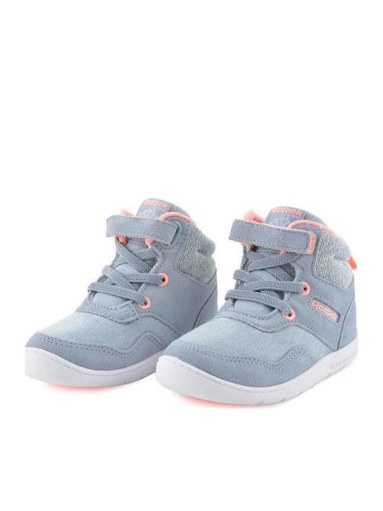 Ventureflex Sneaker Boot Leather Kids Boots with Laces Gray