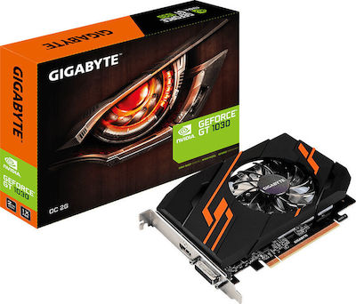 Gigabyte GeForce GT 1030 2GB GDDR5 OC Κάρτα Γραφικών