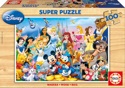 Holz Kinderpuzzle The Wonderful World of Disney für 6++ Jahre 100pcs Educa