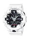 Casio G-shock Men's Watch 53mm Chronograph Battery with White Rubber Strap