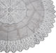 Espiel Vinyl Plastic Lace Tablecloth Γκρι 152x152cm