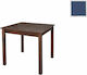 Tavernen Platz Tisch Taverne Holz Blau 80x80x75cm