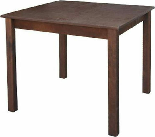 Τραπέζι Ταβέρνας Ξύλινο Καρυδί 70x70x75εκ.
