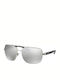Bvlgari Men's Sunglasses with Silver Metal Frame BV 5038 400/6G
