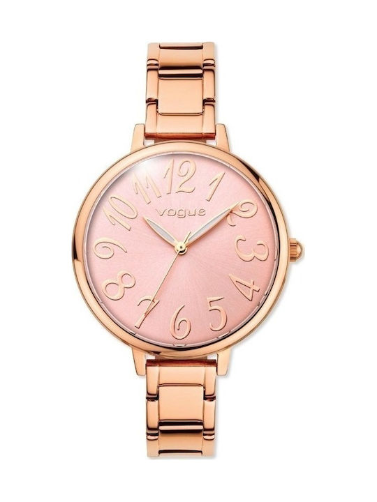 Vogue Gigi Watch with Pink Gold Metal Bracelet