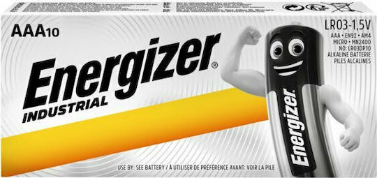 Energizer Industrial Αλκαλικές Μπαταρίες AAA 1.5V 10τμχ