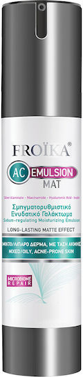 Froika AC 24ωρο Γαλάκτωμα Προσώπου για Ενυδάτωση, Ατέλειες & Ακμή με Υαλουρονικό Οξύ 50ml