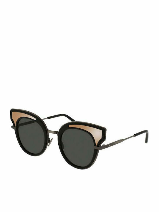 Bottega Veneta Women's Sunglasses with Black Metal Frame BV0094 001