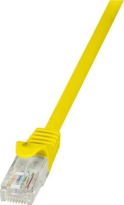 LogiLink U/UTP Cat.6 Ethernet Network Cable 5m Yellow 1pcs