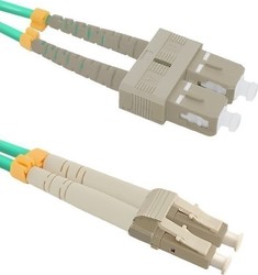 Qoltec 54351 Οπτική Ίνα LC-SC 5m Τιρκουάζ