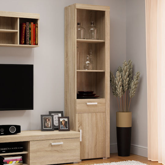 Bookcase Damis Beige 50x35x203cm
