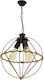 Alphab2b Ritim 3 Pendant Light Brown with Rope for Socket E27 35cm