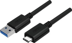 Unitek USB 3.0 Cable USB-C male - USB-A male Black 1m (Y-C474BK)