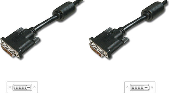 Digitus Kabel DVI-D-Stecker - DVI-D-Stecker 5m Schwarz (AK-320101-050-S)