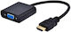 Gembird Μετατροπέας HDMI male σε 3.5mm / VGA female 1τμχ A-HDMI-VGA-03