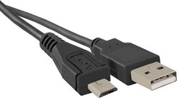 Qoltec 50494 Regular USB 2.0 to Micro USB 0.25m Black
