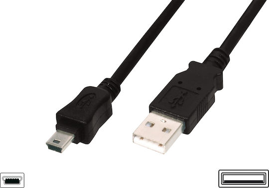Digitus USB 2.0 Cable USB-A male - mini USB-B male 3m (AK-300130-030-S)