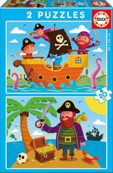 Puzzle pentru Copii Pirates pentru 3++ Ani 20buc Educa