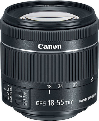 Canon Crop Kameraobjektiv EF-S 18-55mm f/4-5.6 IS STM Standard-Zoom für Canon EF-S Mount