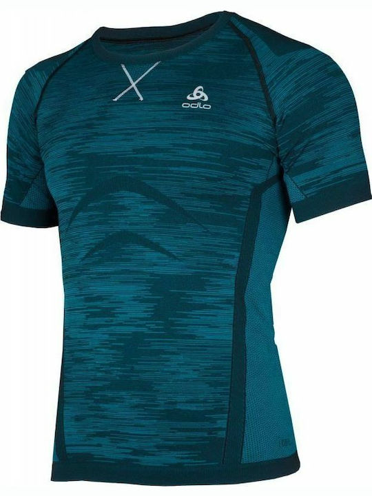 Odlo Evolution Light Blackcomb Herren Thermo Langarmshirt Blau