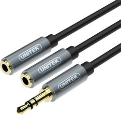 Unitek Y-C956ABK 3.5mm Male to 3.5mm 2x Female